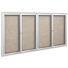 Picture of 48"H x 72"W Deluxe Bulletin Board Cabinets 2 Sliding Doors