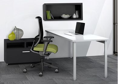 Picture of Contemporary 60" Work Table with Filing Storage and Task Chair