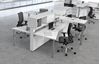 Picture of 4 Person Shared Teaming Workstation with Power and Ergonomic Seating
