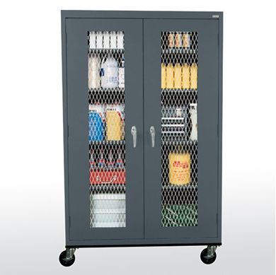 Picture of Transport Mobile Cabinet With Expanded Metal Front