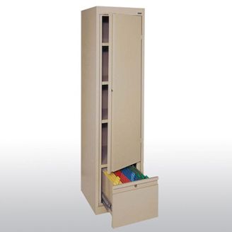 Picture of Storage Cabinet With Single Door And File Drawer