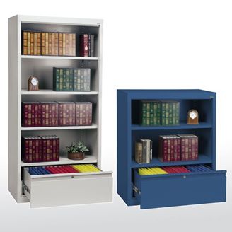 Picture of Bookcases With Locking File Drawer