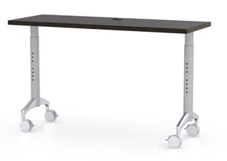 Picture of 66" Height Adjustable Mobile Training Table, Fixed Top
