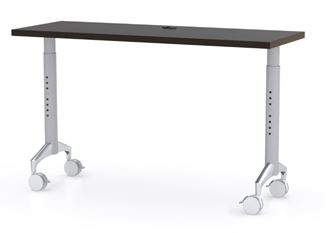 Picture of 72" Height Adjustable Mobile Training Table, Fixed Top