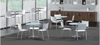 Picture of Set of 5, 30" Heavy Duty Cafe and Bar Height Tables
