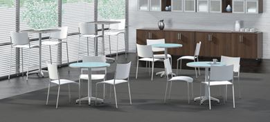 Picture of Set of 5, 30" Heavy Duty Cafe and Bar Height Tables