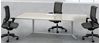 Picture of Contemporary 72" Rectangular Conference Table with Set of 3 Conference Chairs
