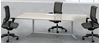 Picture of Contemporary 96" Rectangular Conference Table with Set of 3 Conference Chairs