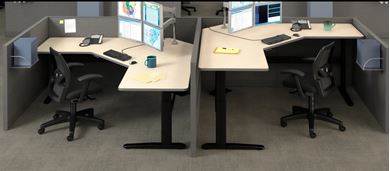Picture of Set of 2, 84" Extended Corner Powered Height Adjustable Table