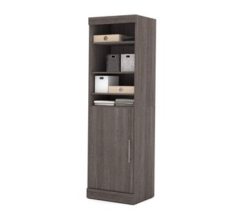 Picture of 25" Storage Cabinet With Door And Adjustable Shelves In Bark Gray