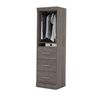Picture of 25"Storage Unit With Door And Drawers In Bark Gray