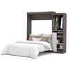Picture of 90" Wall Queen Bed Kit In Bark Gray In White