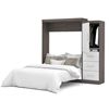 Picture of 90" Queen Wall Bed Kit In Bark Gray & White