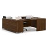 Picture of Oak U-Shaped Desk In Brown