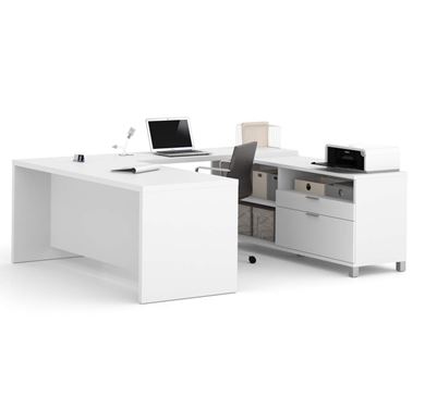 Picture of U-Desk In White