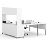 Picture of U-Desk With Hutch In White