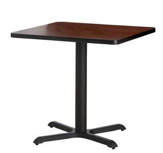 Picture of Pack of 6, 30" Square Cafe Table with Cast Iron Base