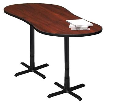 Picture of Pack of 3, 72" Peanut Shape Cafe Table