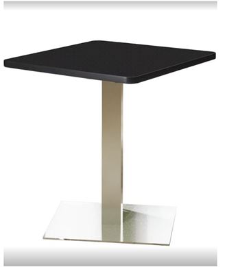 Picture of Pack of 6, 36" Square Cafe Table with Stainless Base