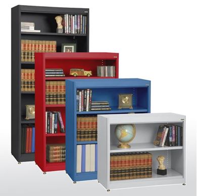 Picture of Fully Adjustable Radius Edge Bookcases
