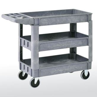 Picture of Plastic Utility Cart With 3 Shelves