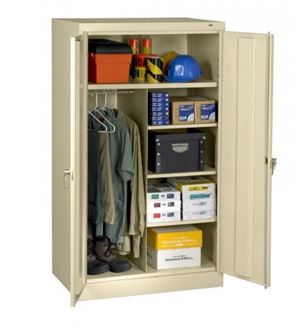 Picture of 65"H Steel Wardrobe Combo Storage Unit