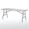 Picture of Steel Frame Folding Plastic Table -White