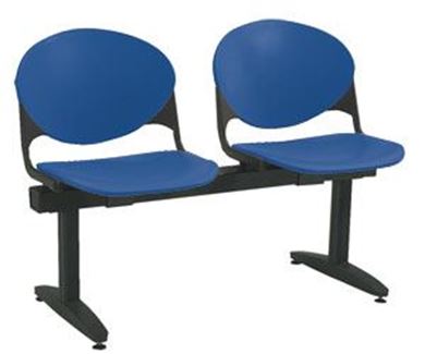Picture of Free Standing 2-Seat Beam With Adjustable Glides