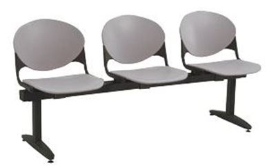 Picture of Free Standing 3-Seat Beam With Adjustable Glides