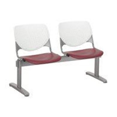 Picture of Free Standing 2-Seat Beam With Perforated Back