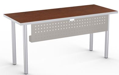 Picture of Set of 4, 60" Fixed Training Table on 4 Legs with Modesty Panel