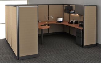 Picture of 9' X 12' Executive U Shape Cubicle Desk Workstation