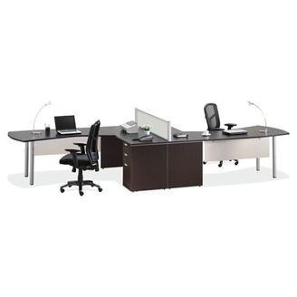 Picture of Two Person L Shape Desk Station
