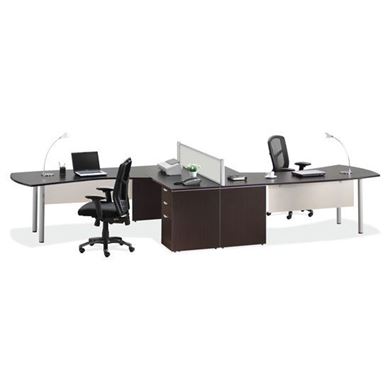 Picture of Two Person L Shape Desk Station
