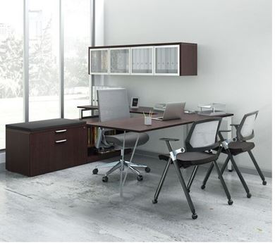 Picture of L Shape Desk Workstation with Lateral Storage