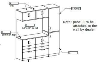 Picture of Locker Storage Wall Unit