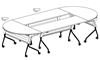 Picture of Oval Set of Flipper Training Tables