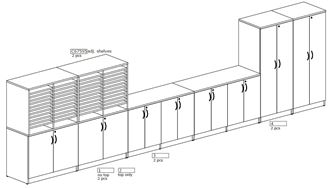 Picture of Storage Center with Locker Cabinets