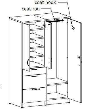 Picture of Double Set Locker Storage Cabinet