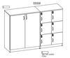 Picture of Storage Cabinet with Digital Lock Cubbies