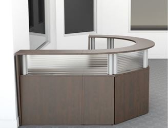 Picture of Half Circular Curved Reception Desk