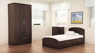Picture of Healthcare, Dormitory Bed with Wardrobe and Bedside Table