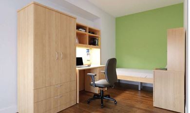Picture of Healthcare, Dormitory Bed with Wardrobe and Work Table