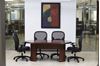 Picture of 6' Racetrack Conference Table with Ergonomic Chairs