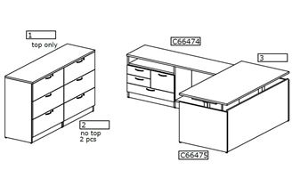 Picture of Powered L Shape Desk Workstation with Lateral Filing