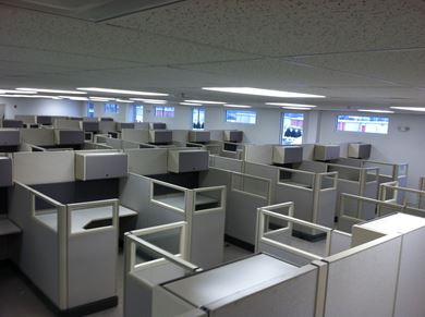 Picture of 20 Seats Clustered, 6' Powered Cubicle Workstation