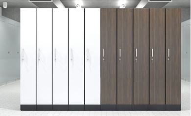 Picture of Pack of 10 Lockers, Single Tier with Coat Rod