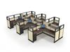 Picture of Cluster of 6 Person Powered L Shape Desk Workstation