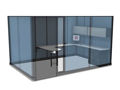 Picture of 8' x 12' Powered Private Cubicle Workstation