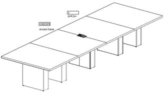 Picture of 15' Conference Table with Power Module